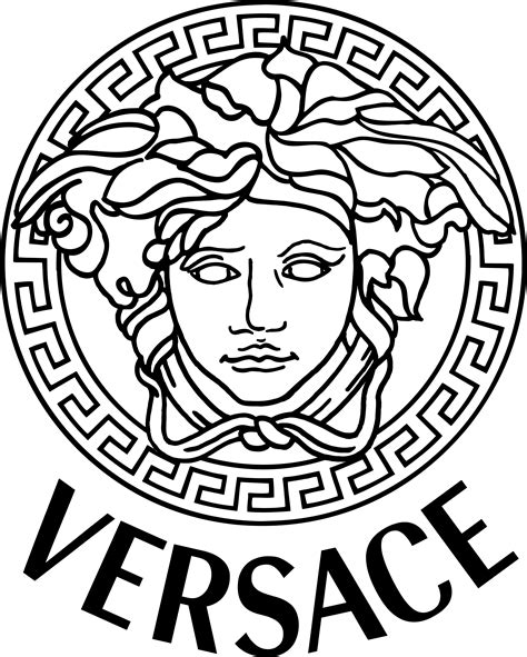 versace head transparent|printable versace logo.